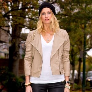 H&M Tan Leather Jacket
